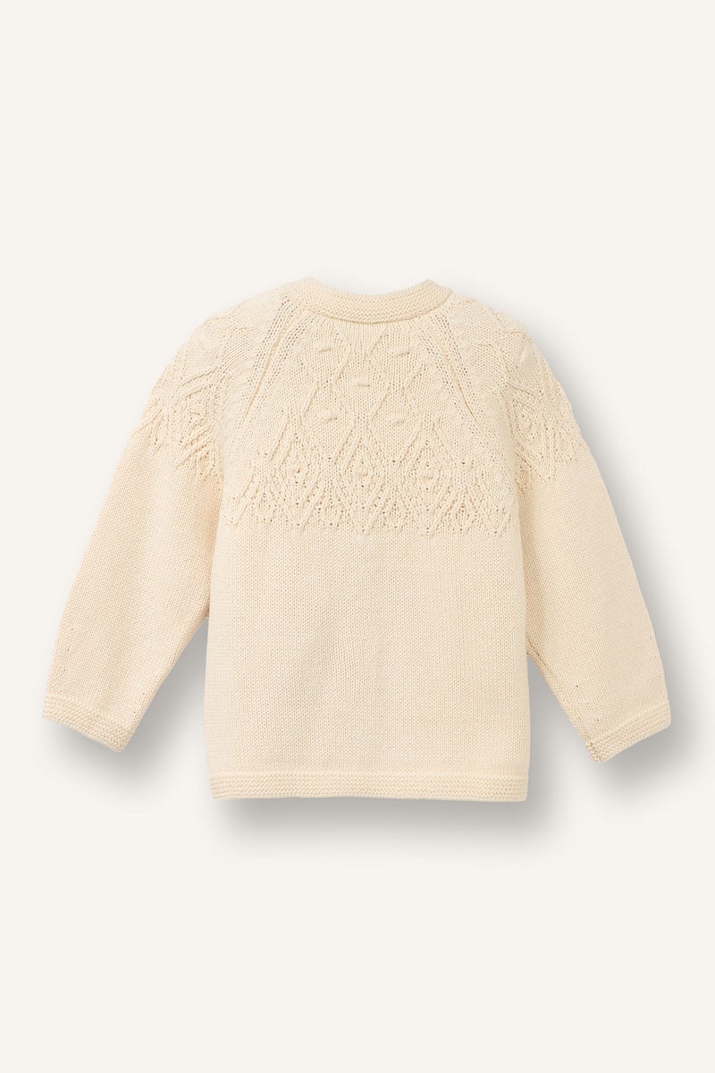 ديفاكتو كارديجان بيبي بناتي قصة عادية بياقة مستديرة - Image 3